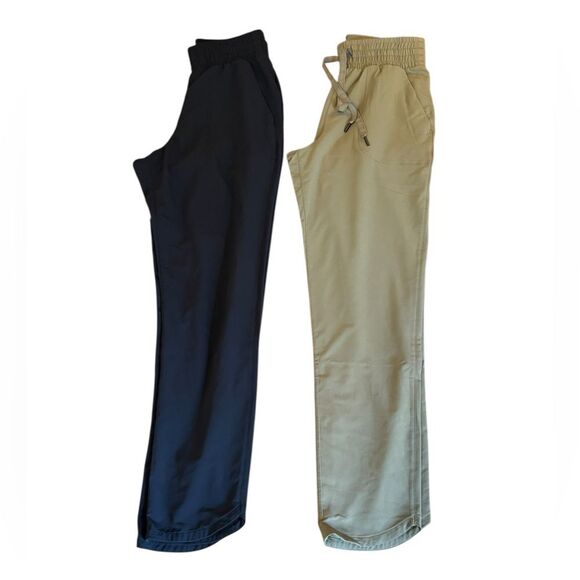 Spanx On the Move Tapered Pants Bundle of 2 Black Olive Green Womens XS - Picture 5 of 13